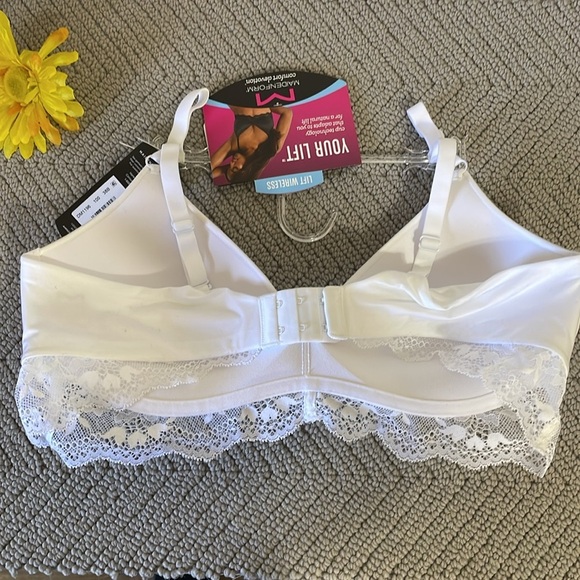 MAIDENFORM WHITE LACE BRA - Picture 6 of 6